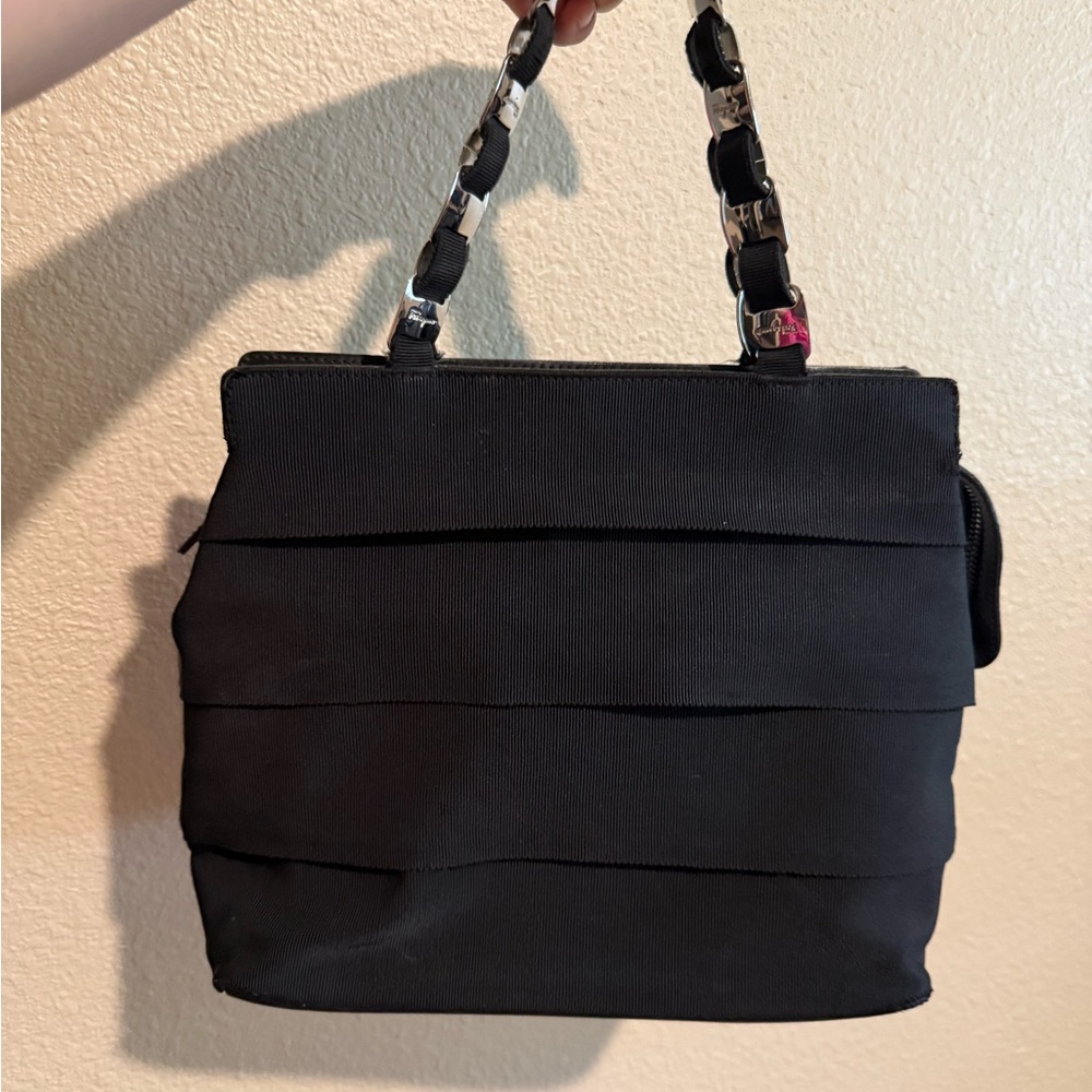 Salvatore Ferragamo Black Chain-Handle Shoulder Bag - Picture 2 of 11